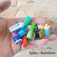 5pcs Shampoo & Conditioner Bottles Set Travel Size Mini House Accessories