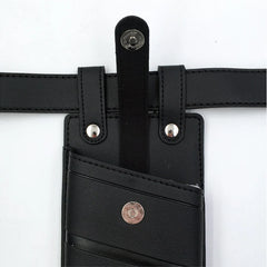 Women's 2-Piece Leather Waist Bags Crossbody Chest Purses