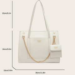 Women's Large Capacity Tote Bag Shoulder Bag Top Handle Briefcase