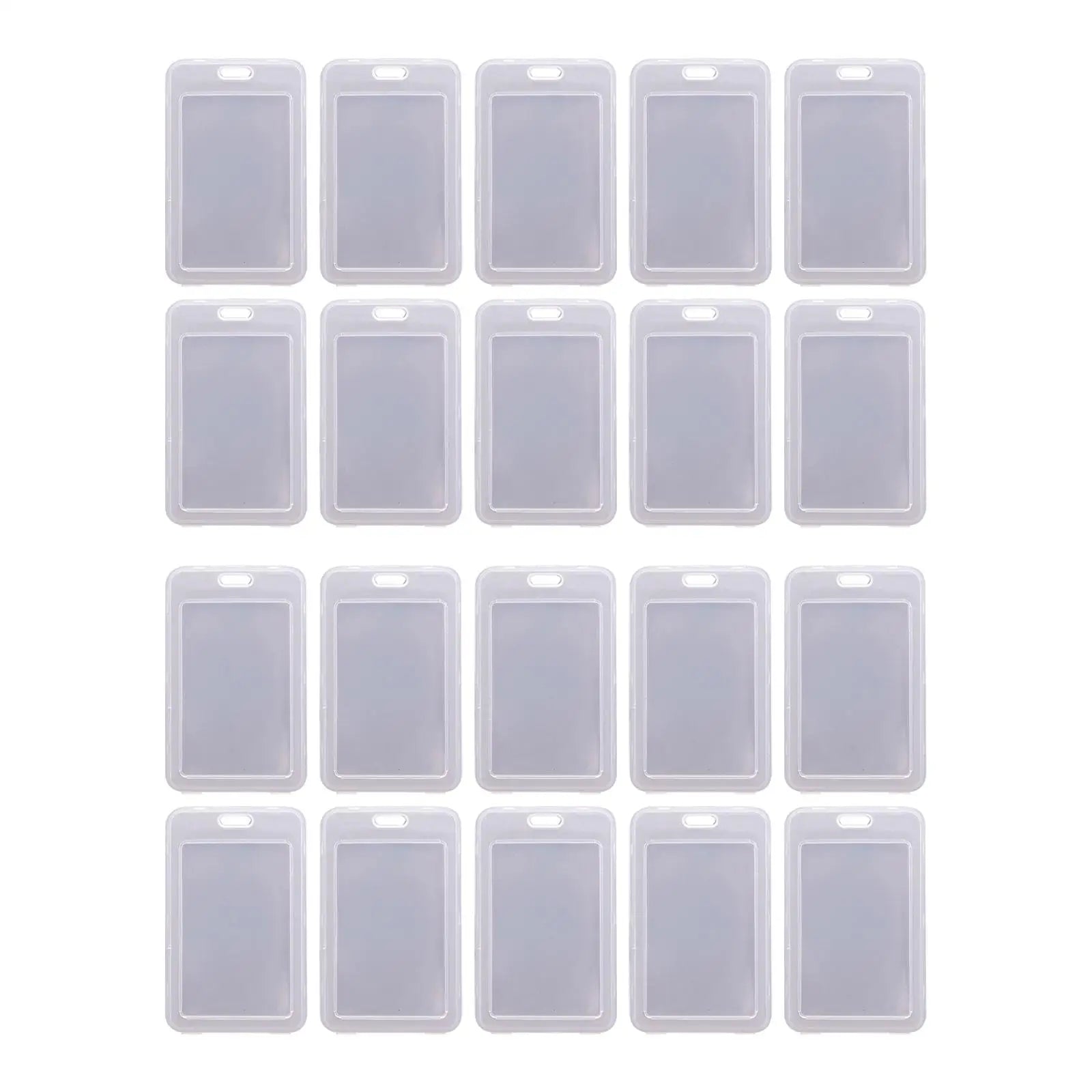 20 Clear Card Holder Cases - ID, Bus, Student Cards Protection
