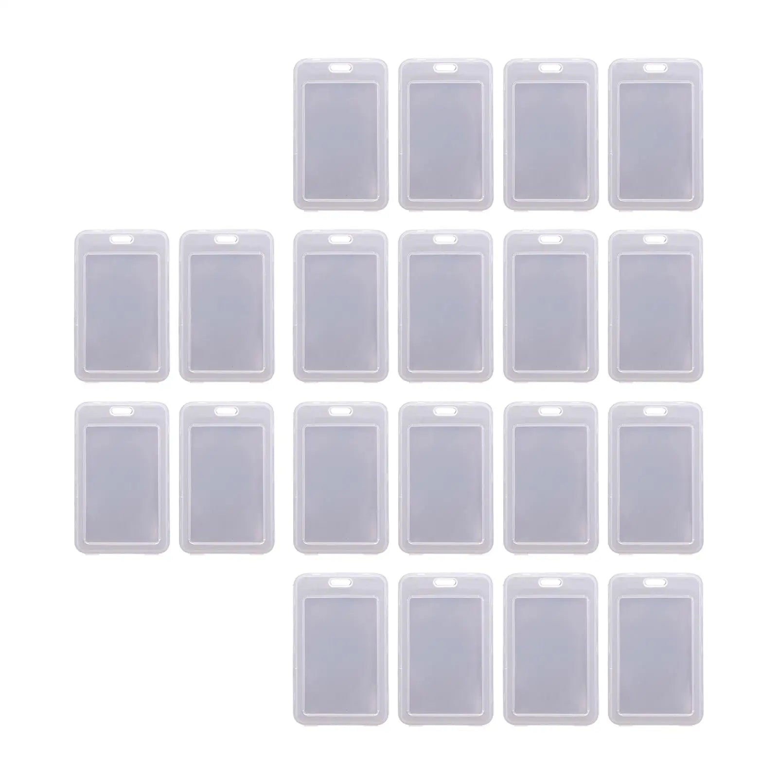 20 Clear Card Holder Cases - ID, Bus, Student Cards Protection