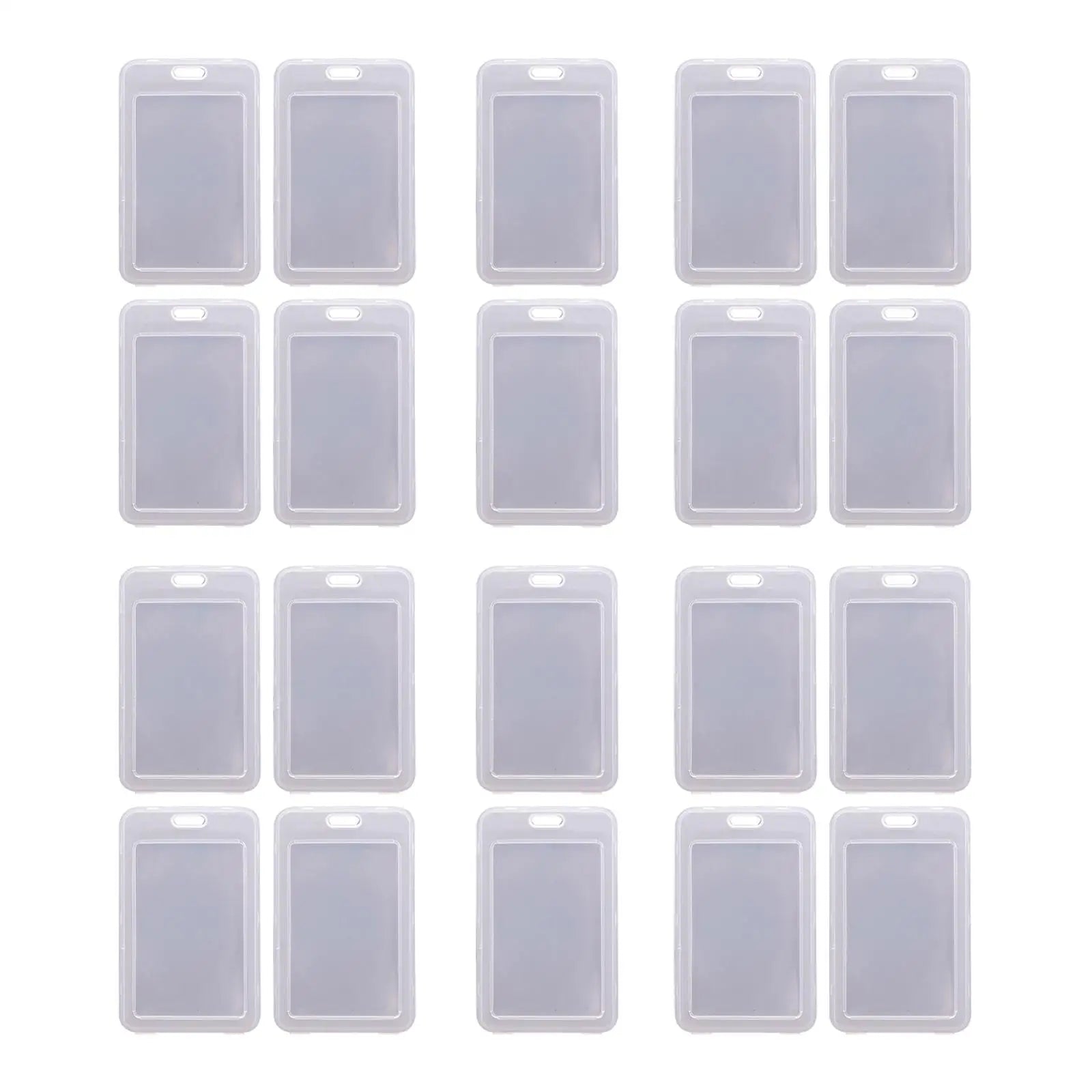 20 Clear Card Holder Cases - ID, Bus, Student Cards Protection