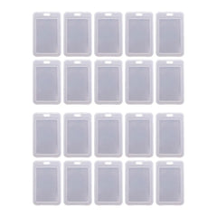 20 Clear Card Holder Cases - ID, Bus, Student Cards Protection