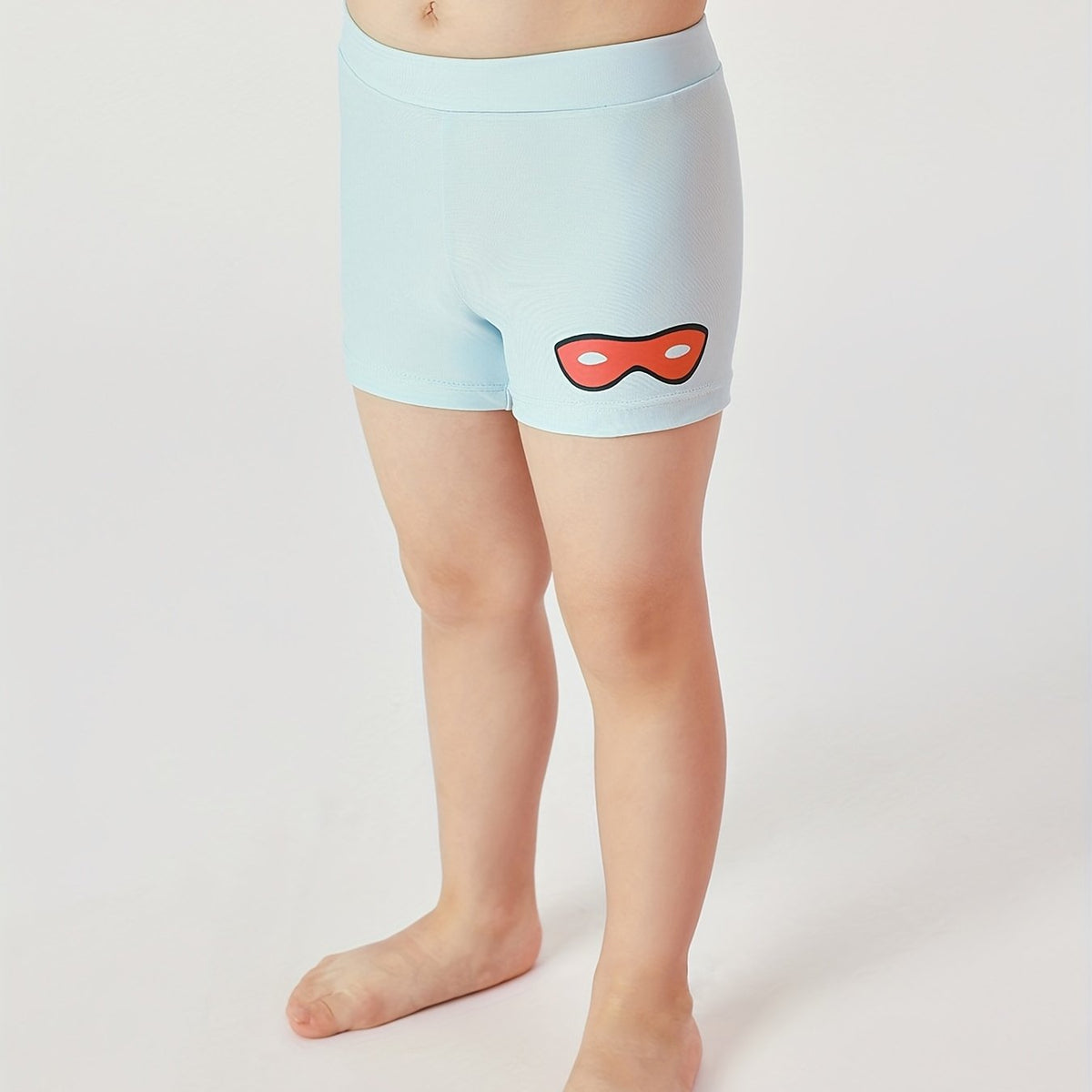 Boy's Sunscreen Boxer Swim Trunks Comfortable Swim Shorts