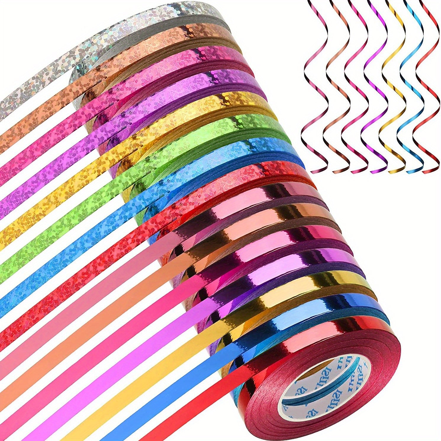 11 Yards Curling Ribbon Metallic Balloon String Roll Assorted Colors