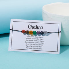 Healing Crystal Bracelet Natural Stone Beaded Bracelets Reduce Anxiety & Stress