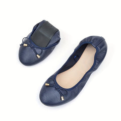 Women's Bow Decor Ballet Flats Slip On Anti-slip Shoes