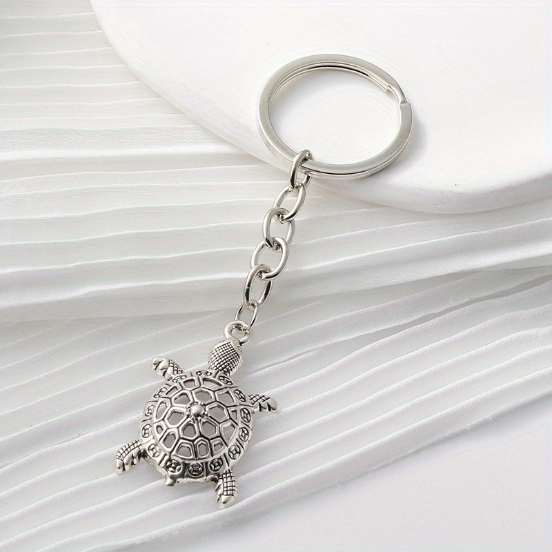 Turtle Keychain Metal Animal Key Ring Purse Bag Backpack Car Charm Gift