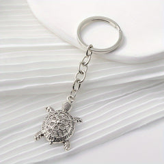 Turtle Keychain Metal Animal Key Ring Purse Bag Backpack Car Charm Gift