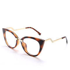 Cat Eye Light Blocking Eyestrain Clear Glasses For Women