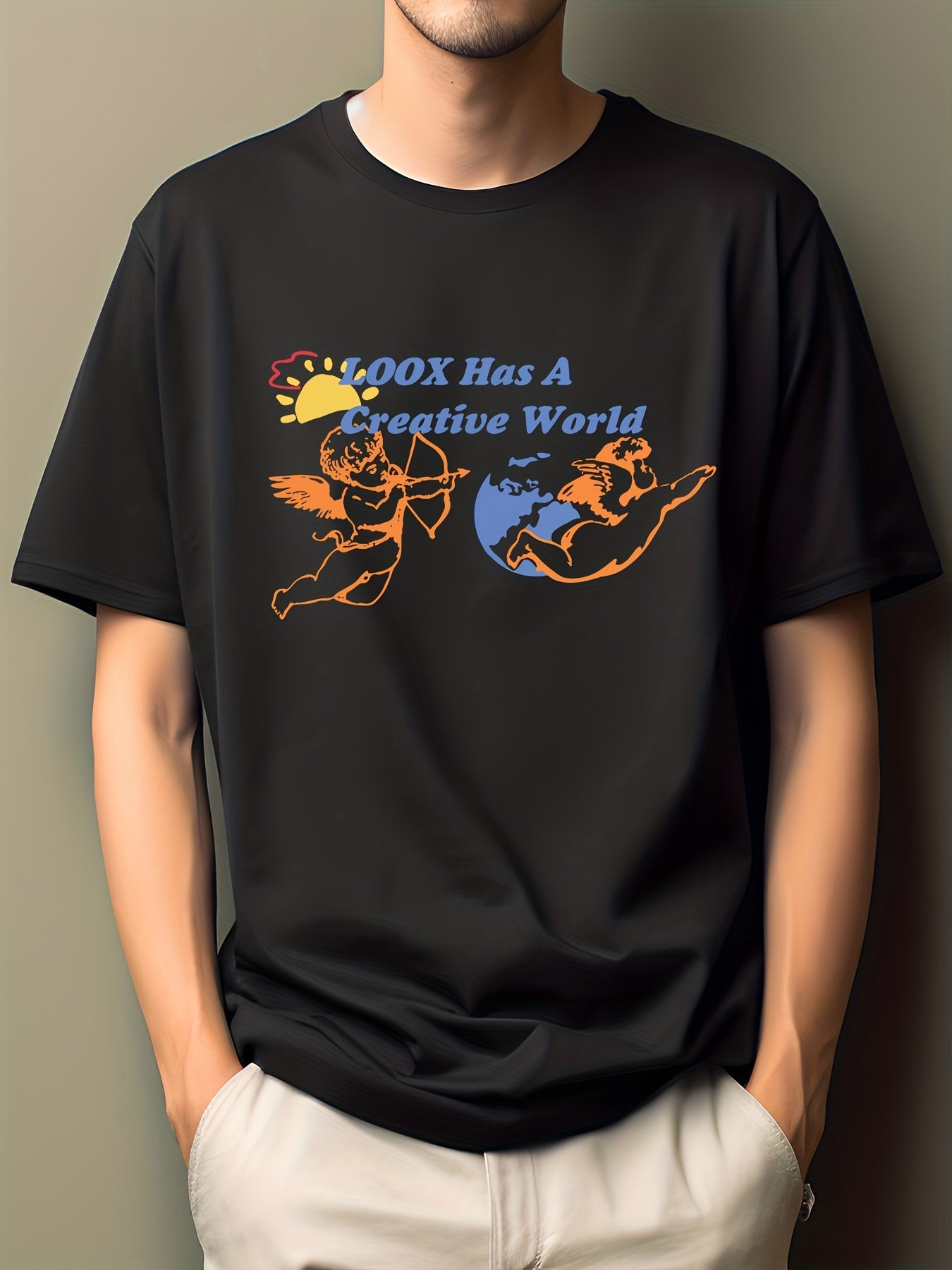 Men's Cartoon Print Hip Pop Tee