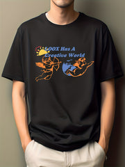 Men's Cartoon Print Hip Pop Tee