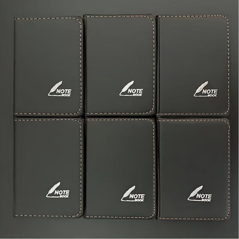 Pocket Notebook Mini Notepad Handbook Leather Crimping Notebook