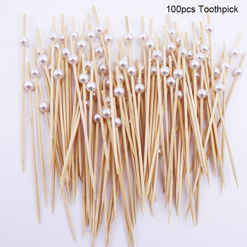 100 Bamboo Cocktail Picks for Appetizers and Parties