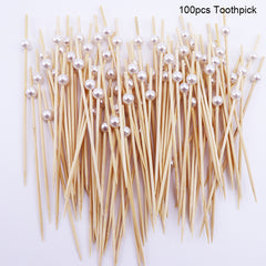 100 Bamboo Cocktail Picks for Appetizers and Parties