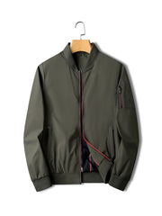 Men's Casual Zipper Baseball Collar Jackets