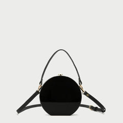 Solid Acrylic Round Box Clutch Shoulder Bag