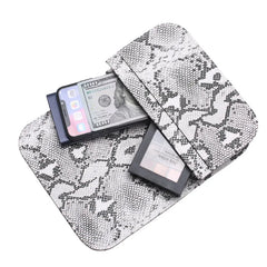 Snake Skin Pattern Waist Bag Women's Tote