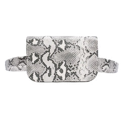 Snake Skin Pattern Waist Bag Women's Tote