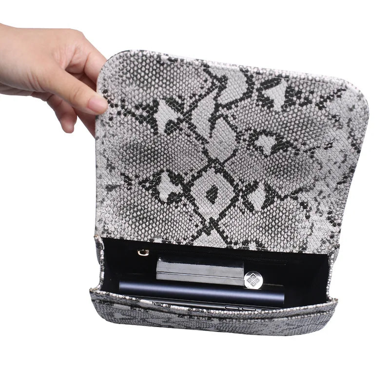 Snake Skin Pattern Waist Bag Women's Tote