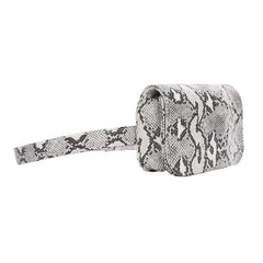 Snake Skin Pattern Waist Bag Women's Tote