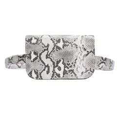 Snake Skin Pattern Waist Bag Women's Tote