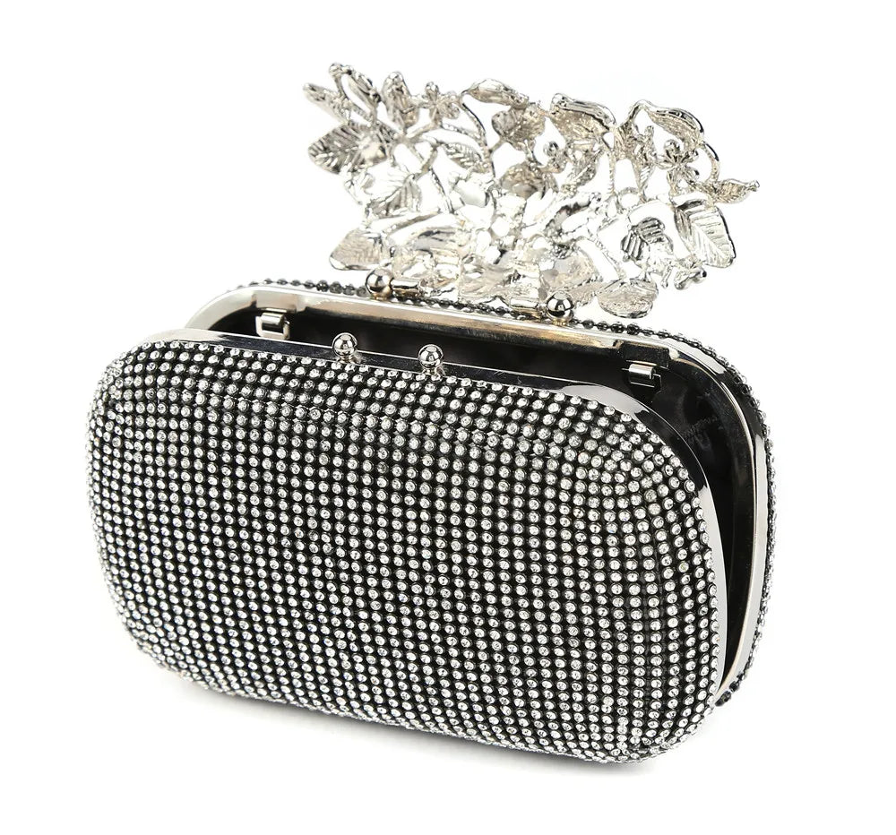 Diamond Rhinestone Clutch Evening Bag for Wedding Party