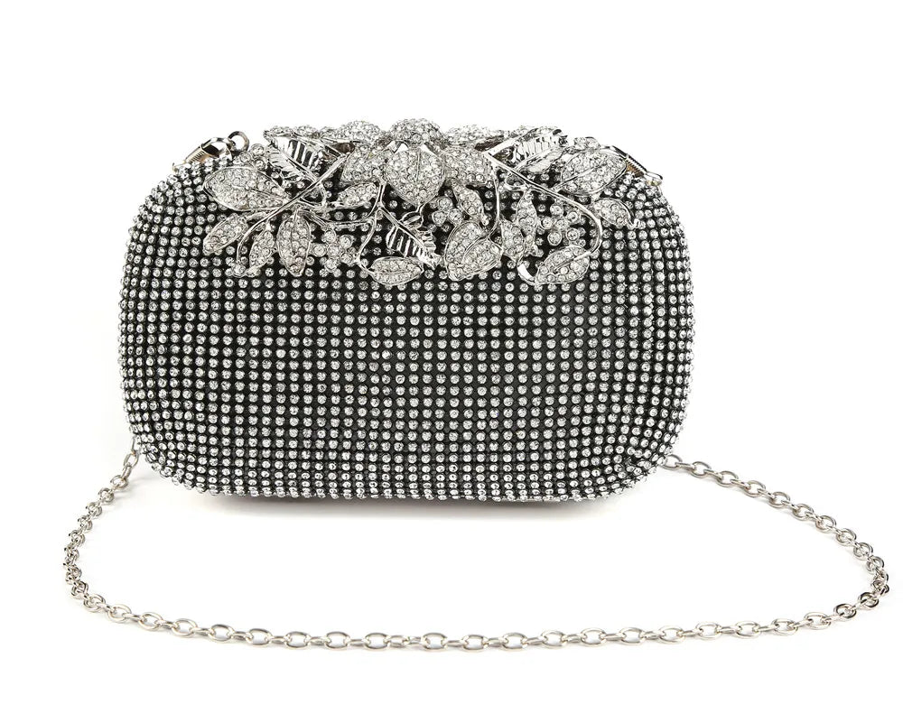 Diamond Rhinestone Clutch Evening Bag for Wedding Party