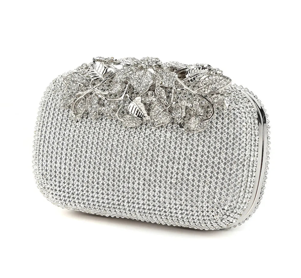 Diamond Rhinestone Clutch Evening Bag for Wedding Party