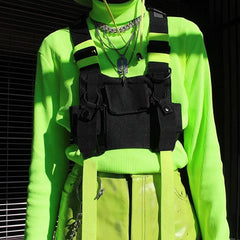 Tactical Harness Chest Rig Waist Bag Streetwear Functional Pack