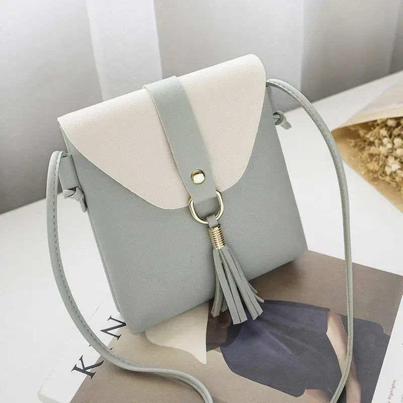 Women Mini Tassel Crossbody Bag Chain Shoulder Messenger Purse Satchel