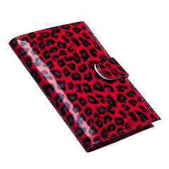Leopard Passport Holder for Women with Buckle, Ear Spot Design, Multi-Card Slots