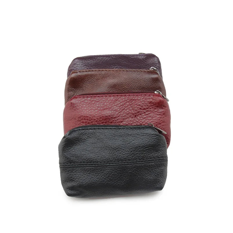 Leather Car Key Wallet Purse Holder Organizer Pouch Bag