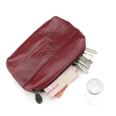 Leather Car Key Wallet Purse Holder Organizer Pouch Bag