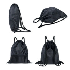 Polyester String Drawstring Backpack Gym Tote Bag School Sport Bag
