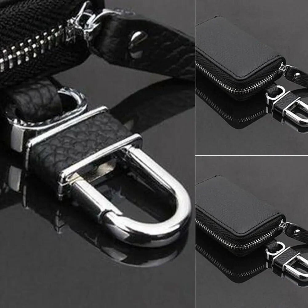 Men Clutch Bag Key Holder Vintage Zipper Long Wallet