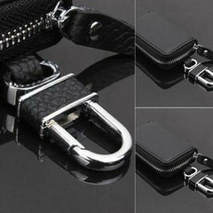 Men Clutch Bag Key Holder Vintage Zipper Long Wallet