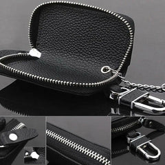 Men Clutch Bag Key Holder Vintage Zipper Long Wallet