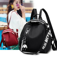 Women Nylon School Backpack Travel Rucksack Shoulder Bag Tote