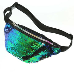 Sequins Glitter Waist Bag Fanny Pack Pouch Hip Purse Waist Packs