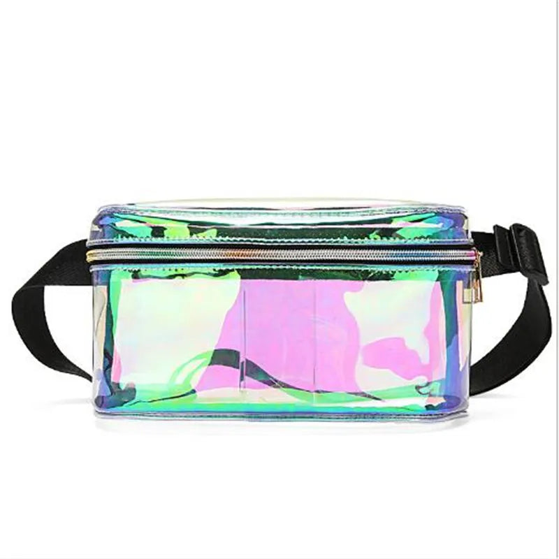 Waterproof Transparent Waist Bags Laser Waist Pack Clear Fanny Pack
