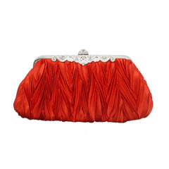Pleated Evening Mini Satin Bag Lady Shoulder Handbag