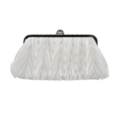Pleated Evening Mini Satin Bag Lady Shoulder Handbag