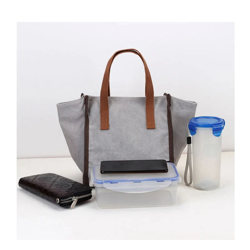 Canvas Wing Bag Small Handbag Literary Style Little Bag