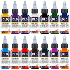 14pcs 14 Tattoo Ink Set Professional Pigment Long Lasting Painting Supplies