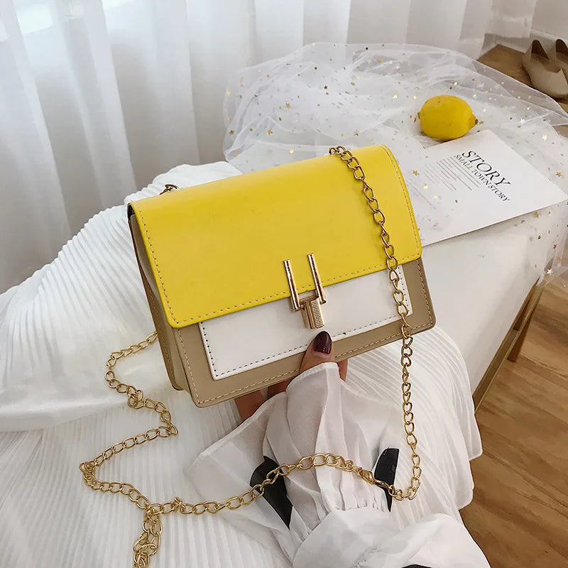 Women Bags PU Leather Crossbody Clutch Purse Chain Strap Handbags