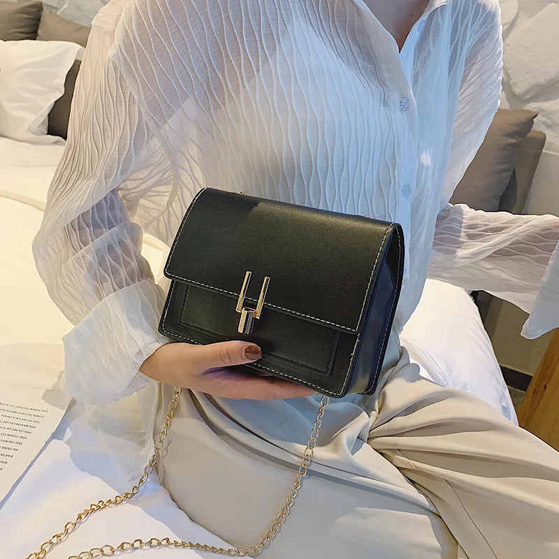 Women Bags PU Leather Crossbody Clutch Purse Chain Strap Handbags