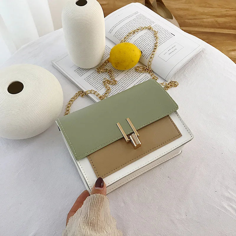Women Bags PU Leather Crossbody Clutch Purse Chain Strap Handbags