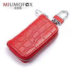Leather Key Wallet Men & Women Car Key Bag Key Chain Key Case Ladies Housekeeper