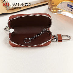 Leather Key Wallet Men & Women Car Key Bag Key Chain Key Case Ladies Housekeeper